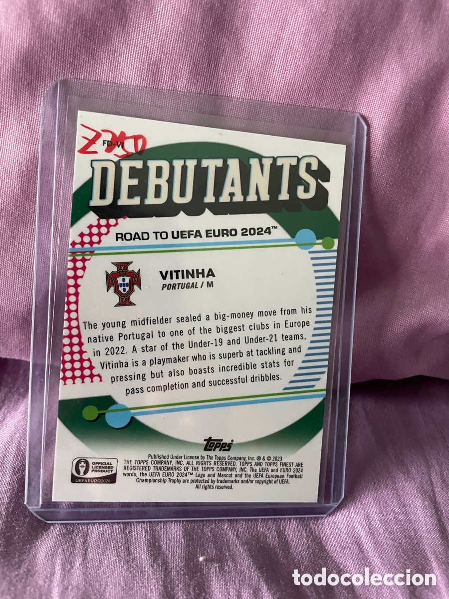 Cromos de f&uacute;tbol: Vitinha numerada Topps - Foto 2