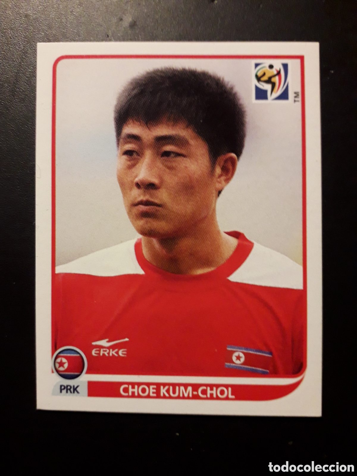 Cromos de f&uacute;tbol: CHOE KUM-CHOL COREA NORTE N&deg; 523 MUNDIAL SUD&Aacute;FRICA 2010 PANINI, PEDIDO M&Iacute;NIMO 3&euro;