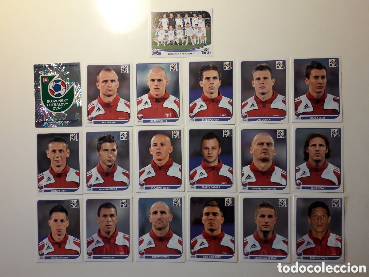 Fu&szlig;ball-Sticker: 19 CROMOS ESLOVAQUIA MUNDIAL SUD&Aacute;FRICA 2010 PANINI EQUIPO B&Aacute;SICO COMPLETO PEDIDO M&Iacute;NIMO 3&euro;