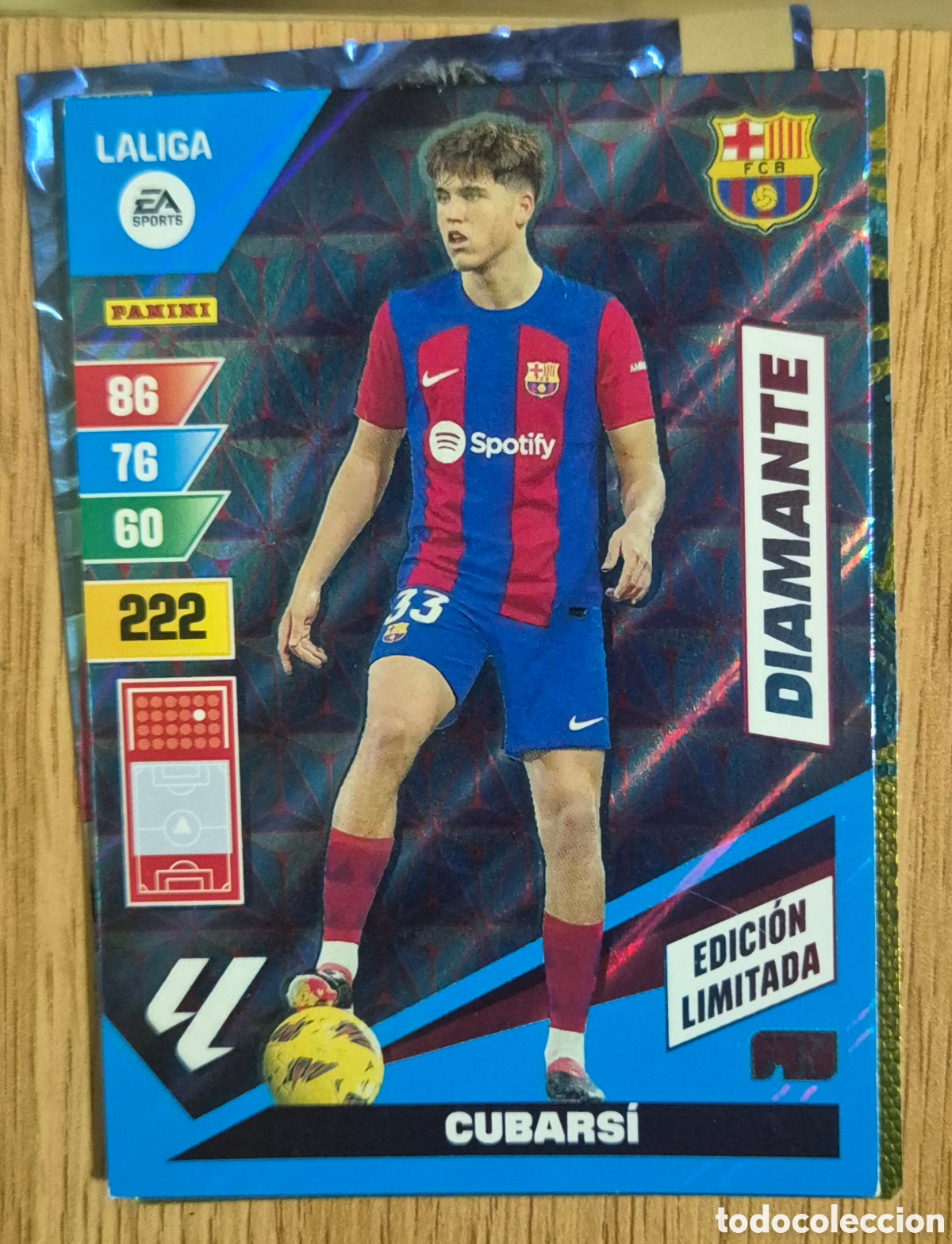 Fu&szlig;ball-Sticker: Cubarsi barcelona diamante edici&oacute;n limitada adrenalyn 24