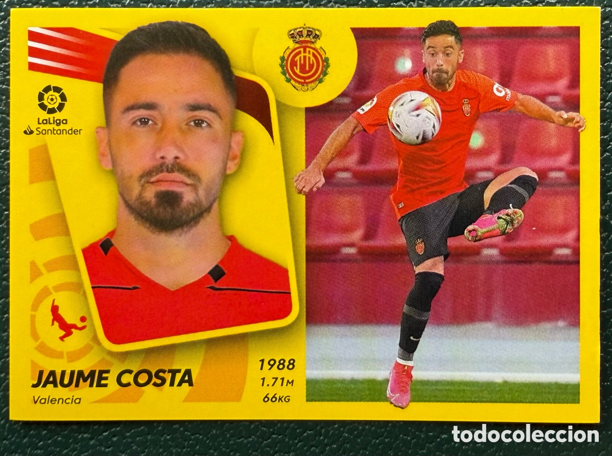 Fu&szlig;ball-Sticker: JAUME COSTA RCD MALLORCA ULTIMOS FICHAJES N&ordm; 12 CROMOS ALBUM EDICIONES ESTE 2021 2022 21 22