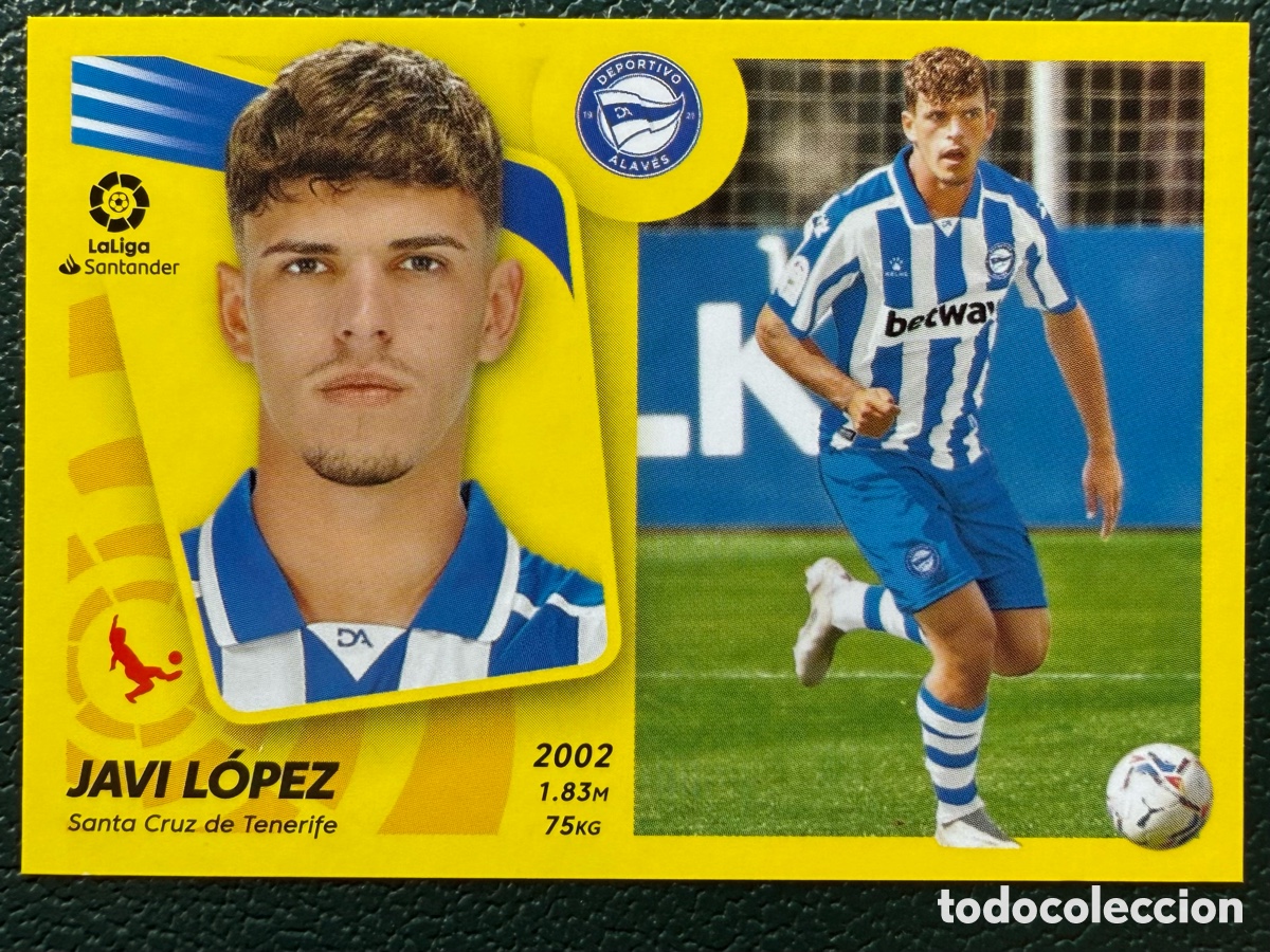 Fu&szlig;ball-Sticker: 11 BIS JAVI LOPEZ DEPORTIVO ALAVES CROMOS ALBUM EDICIONES ESTE 2021 2022 21 22