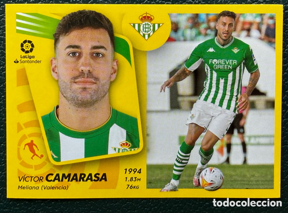 Cromos de F&uacute;tbol: 13 BIS CAMARASA REAL BETIS CROMOS ALBUM EDICIONES ESTE 2021 2022 21 22