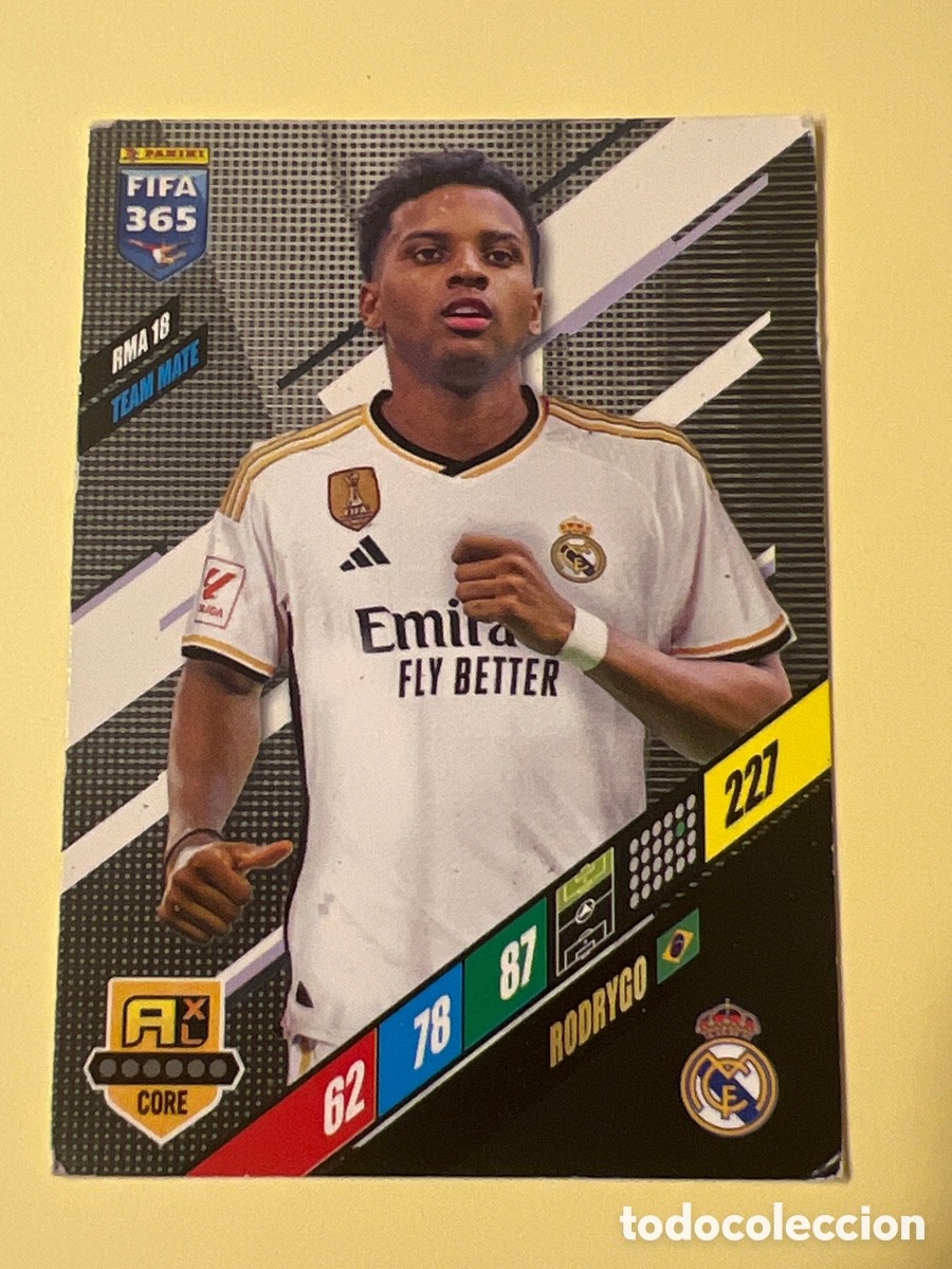 Fu&szlig;ball-Sticker: C1656. RMA 18 RMA18 FIFA 365 2024 ADRENALYN XL RODRYGO REAL MADRID CF PANINI 24 2023 23 CARD