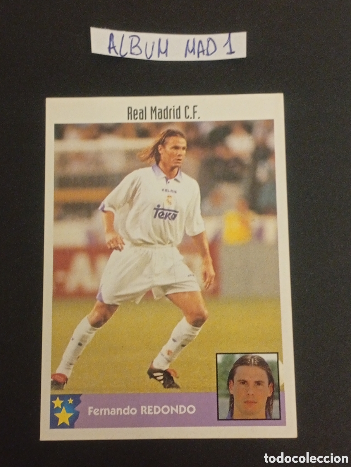 Fu&szlig;ball-Sticker: 223 FERNANDO REDONDO REAL MADRID MEJORES EQUIPOS DE EUROPA PANINI SPORTS 1997 1998 98 CROMOS STICKER