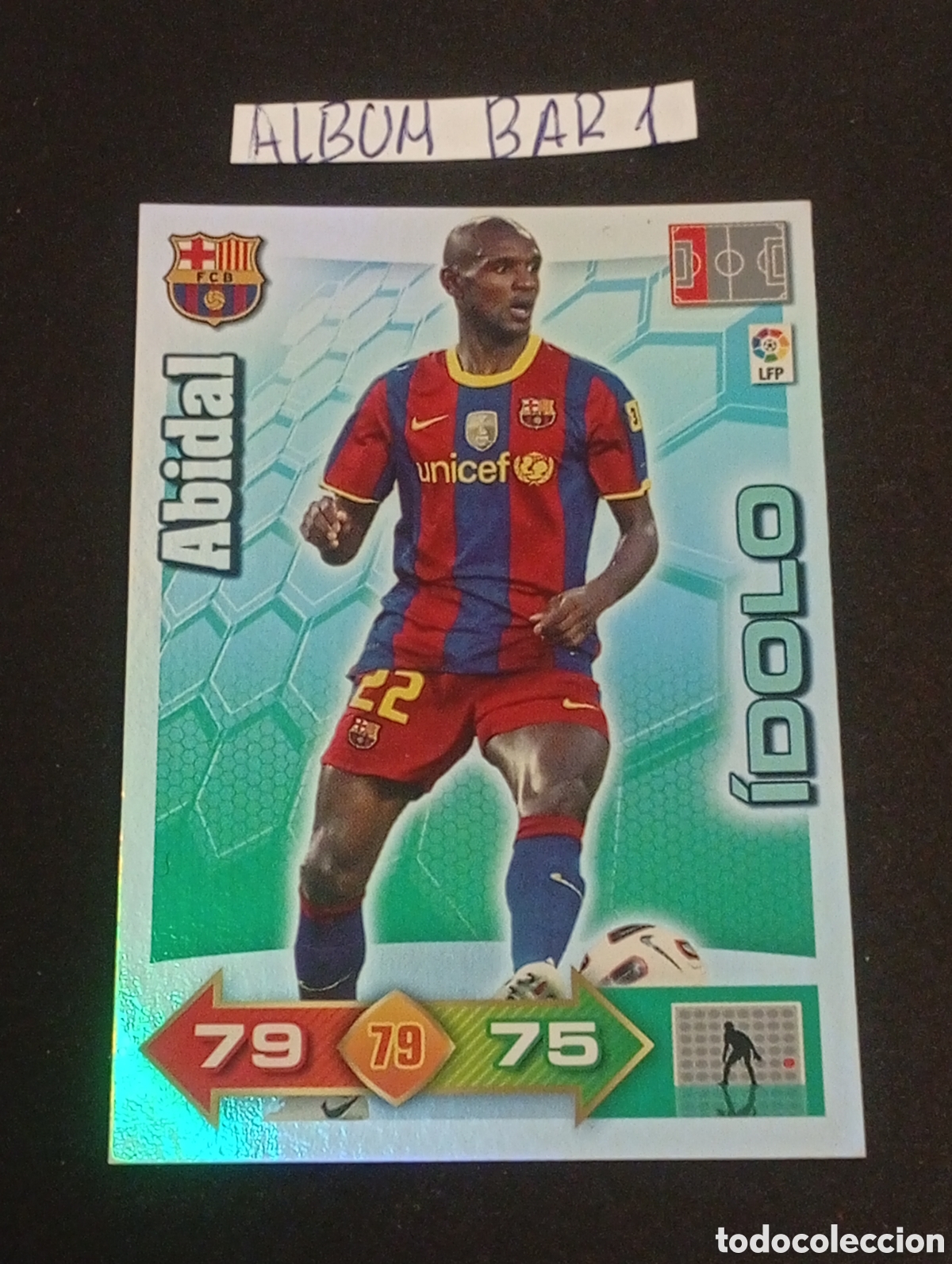 Cromos de Futebol: &iacute;dolo ABIDAL BARCELONA ADRENALYN 2010 2011 10 11 CROMOS CARDS PANINI MEGACRACKS MUNDICROMO TOPPS TCG