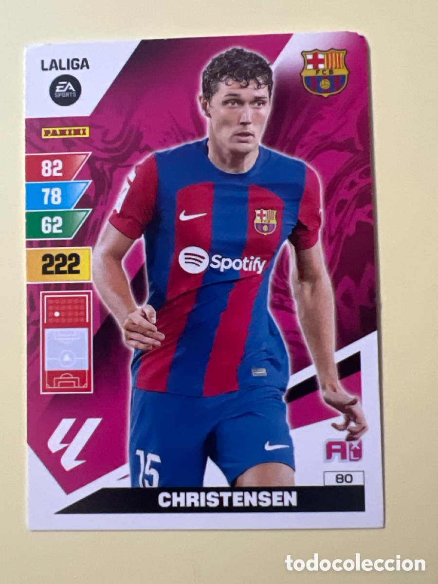 Fu&szlig;ball-Sticker: E1557. 80 Christensen Barcelona Adrenalyn XL LaLiga 2023 2024 23 24