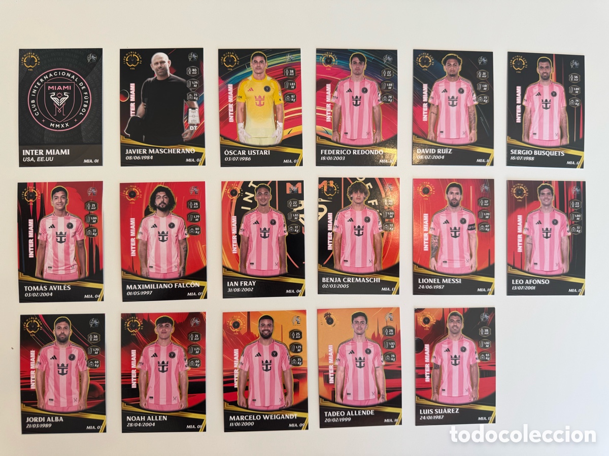 Cromos de f&uacute;tbol: Inter Miami Completo (Flash Edition) - Foto 1