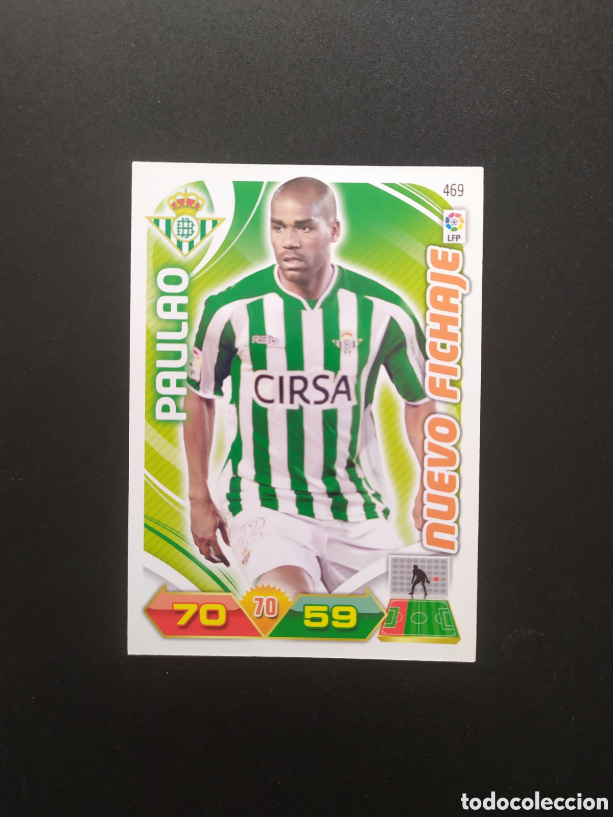 Cromos de F&uacute;tbol: Adrenalyn 2011 2012 11 12 panini Paulao nuevo fichaje n&deg; 469 Real Betis