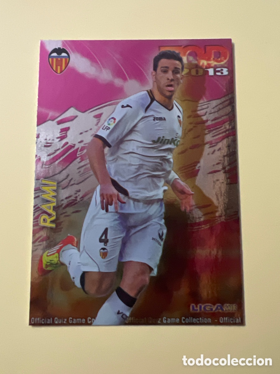 Fu&szlig;ball-Sticker: C1945. 561 Rami top fucsia Quz game mundicromo 2012/2013