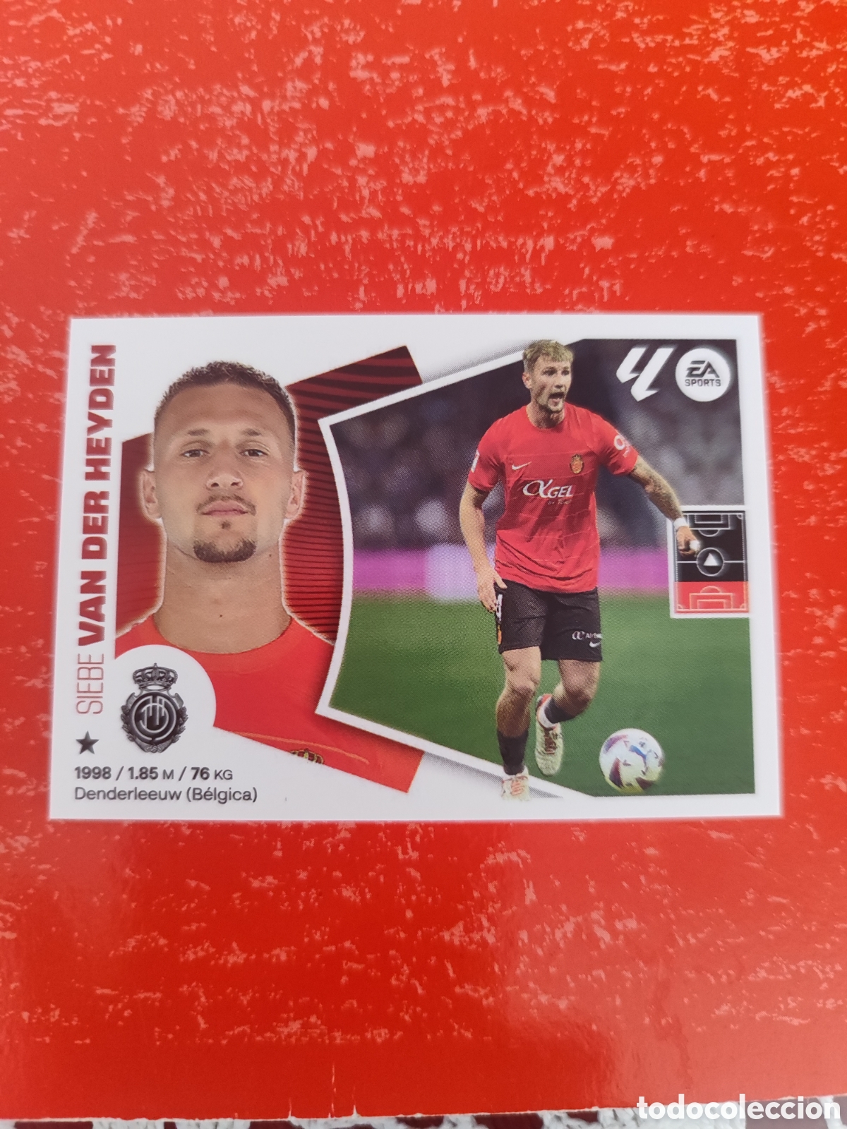 Figurine di Calcio: CROMO VAN DER HEYDEN MALLORCA N&Uacute;MERO 9B. LIGA ESTE 24/25.