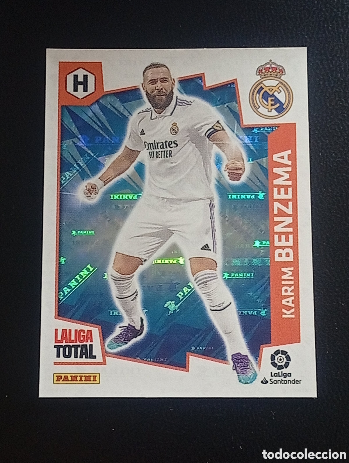 Cromos de f&uacute;tbol: 444 h&eacute;roes KARIM BENZEMA REAL MADRID LALIGA TOTAL 2022 2023 22 23 LA LIGA PANINI CROMOS STICKERS