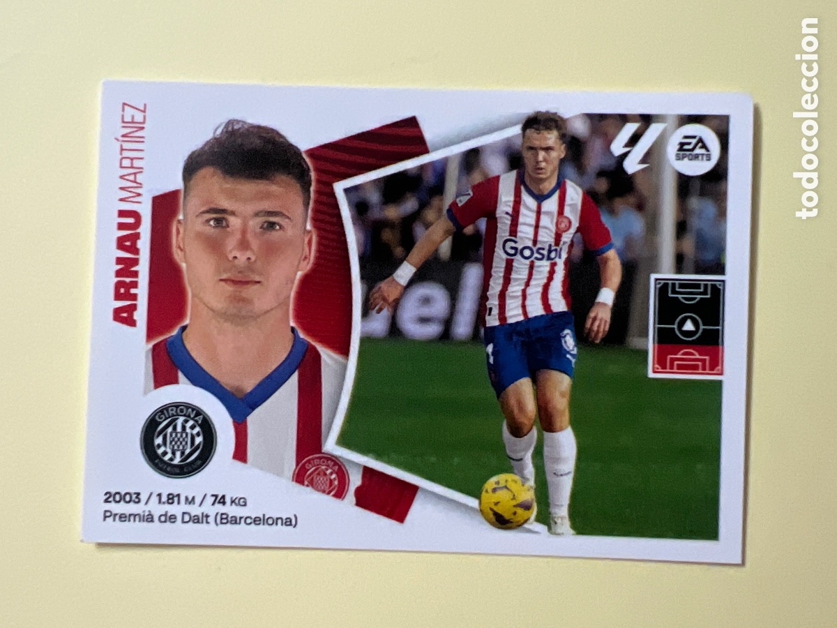 Figurine di Calcio: C1057. ARNAU MARTINEZ GIRONA N&ordm; 5 LIGA 2024 2025 ESTE 24 25 PANINI