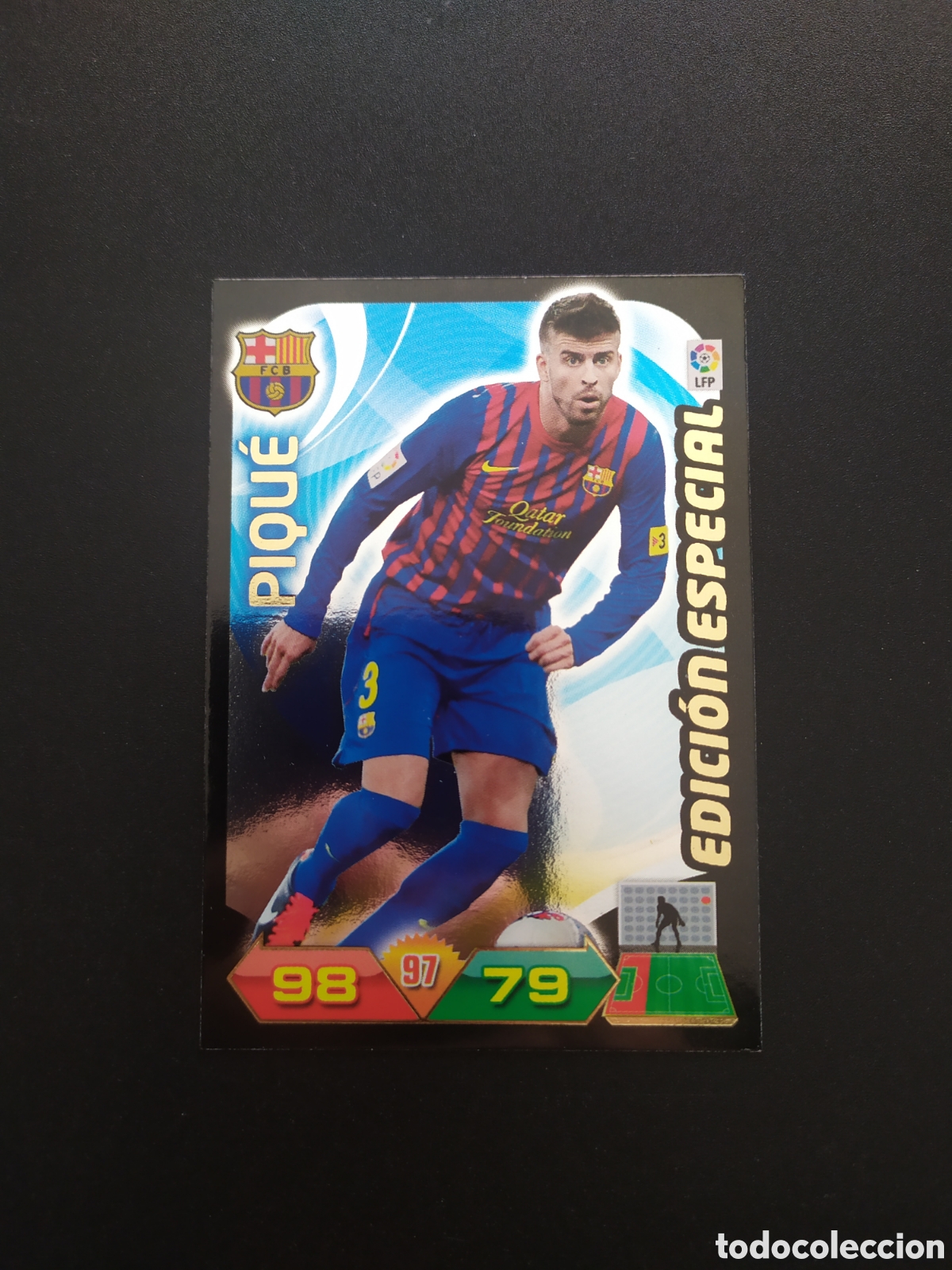 Cromos de f&uacute;tbol: Adrenalyn 2011 2012 11 12 panini Piqu&eacute; edici&oacute;n especial Barcelona