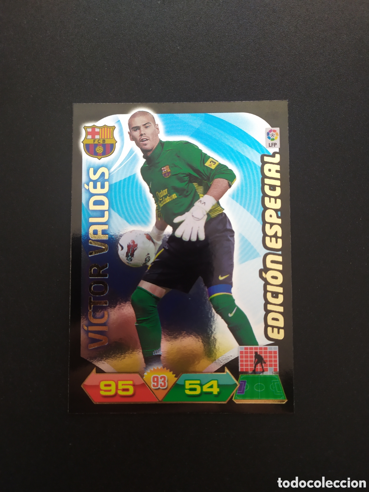 Cromos de F&uacute;tbol: Adrenalyn 2011 2012 11 12 panini Victor Vald&eacute;s edici&oacute;n especial Barcelona