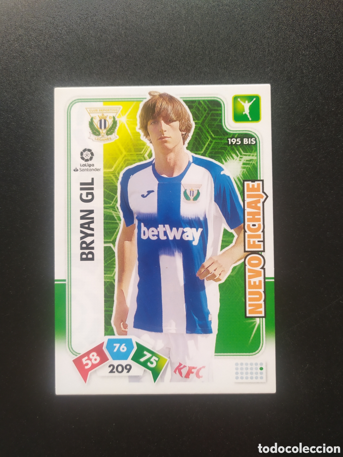 Cromos de Futebol: Adrenalyn 2019 2020 19 20 panini Bryan Gil nuevo fichaje n&deg; 195 bis Legan&eacute;s