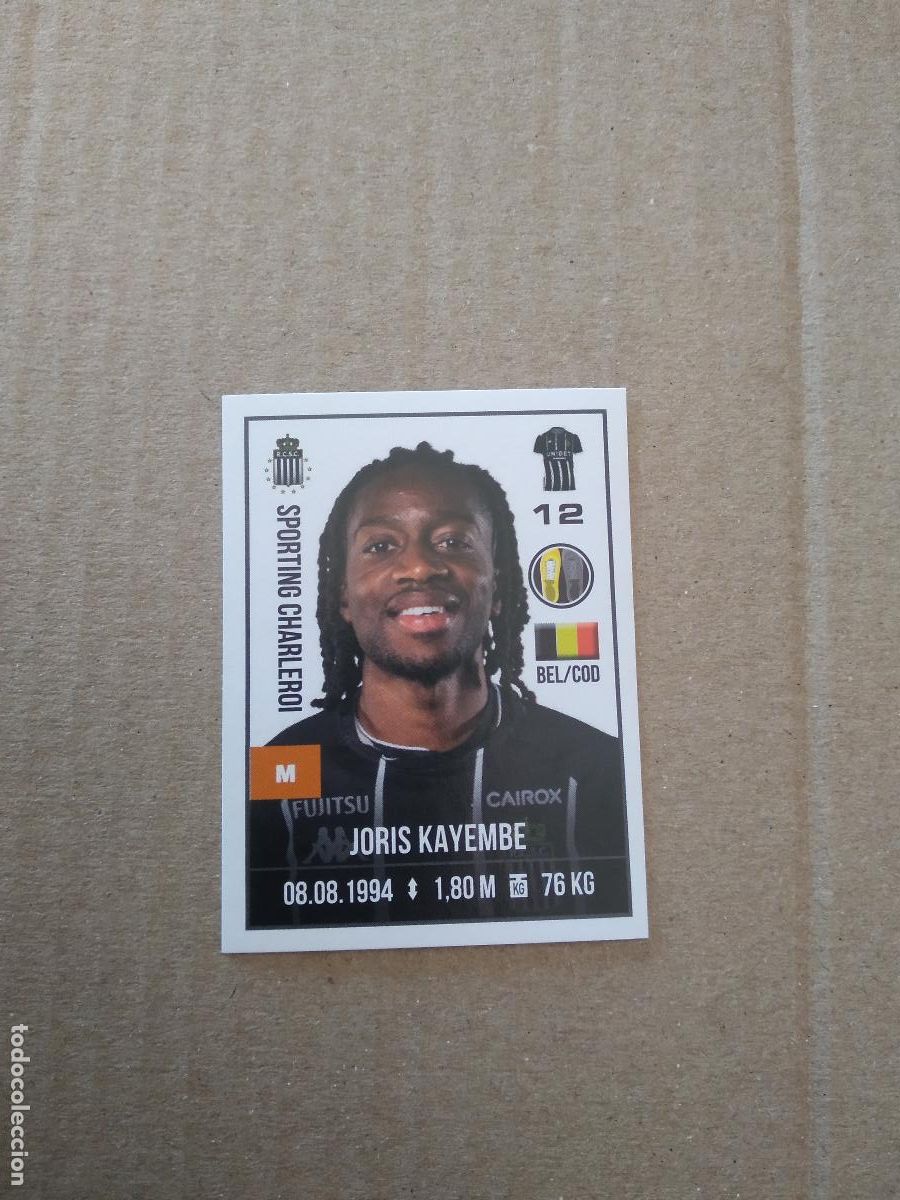 Cromos de Futebol: 175 JORIS KAYEMBE SPORTING CHARLEROI CROMO FUTBOL PANINI LIGA BELGICA 21-22 PRO LEAGUE 2021-2022