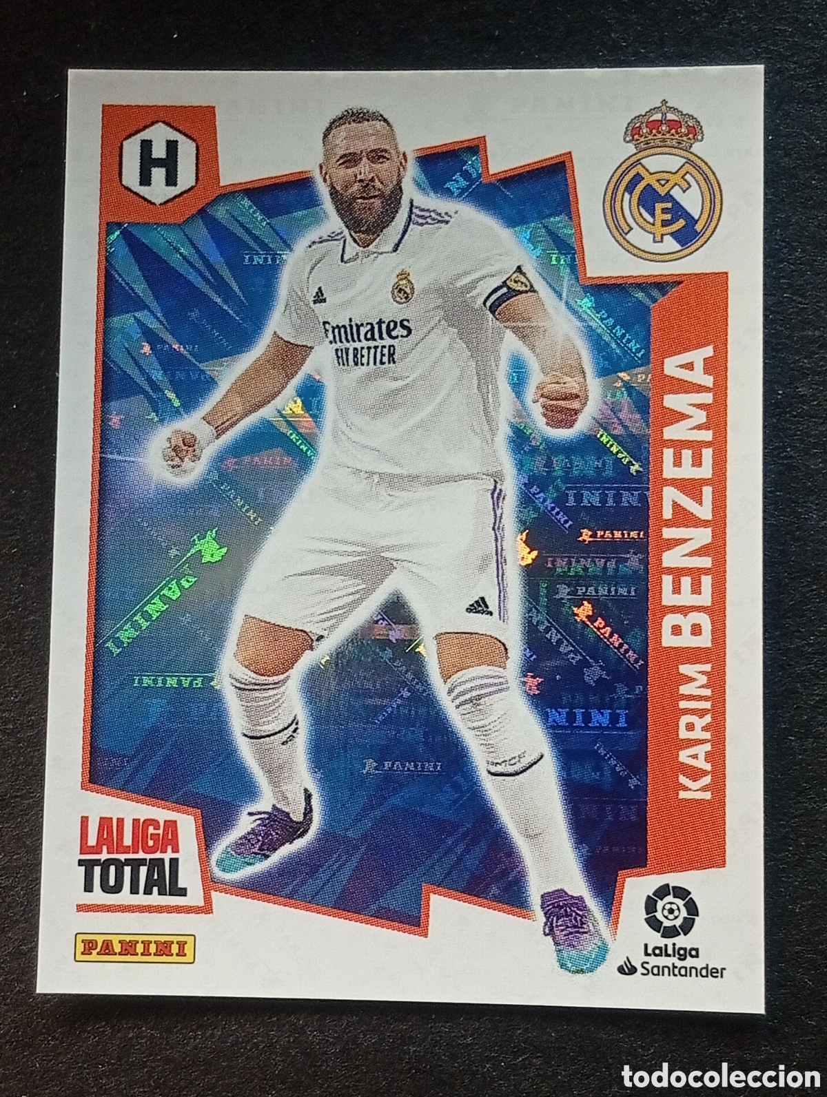 Cromos de f&uacute;tbol: 444 h&eacute;roes BENZEMA REAL MADRID LALIGA TOTAL 2022 2023 22 23 LA LIGA PANINI CROMOS STICKERS