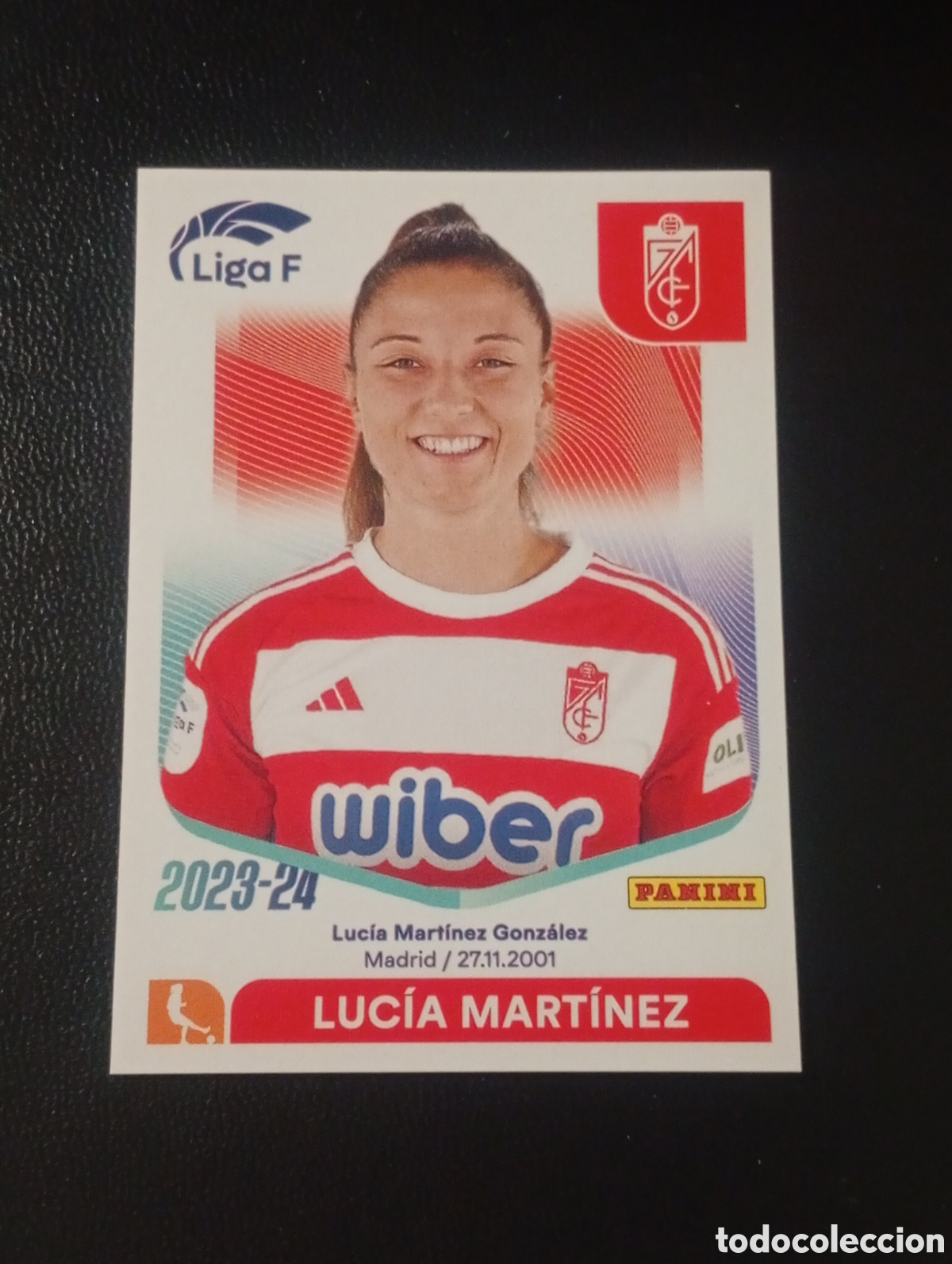 Football Stickers: 133 Luc&iacute;a Mart&iacute;nez GRANADA LIGA F FEMENINA PANINI 2023 2024 23 24 CROMO STICKERS WOMEN