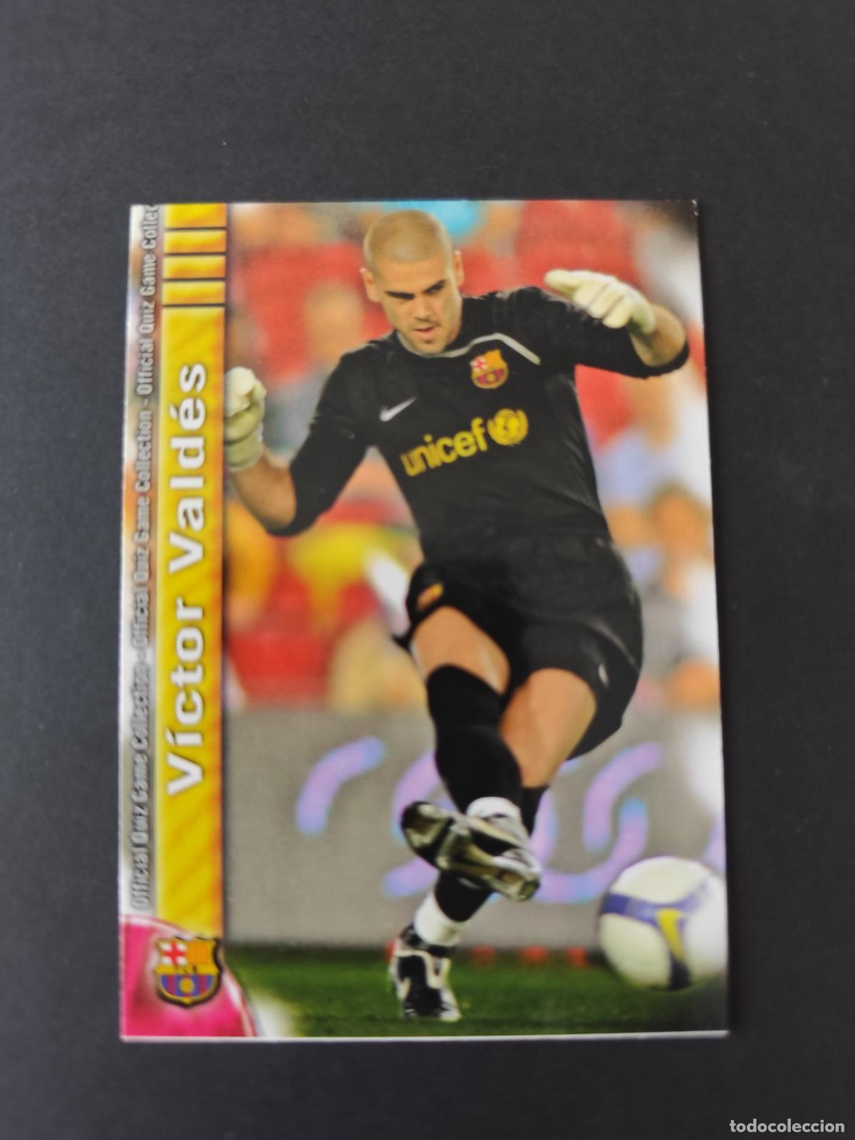 Football Stickers: 4 V&Iacute;CTOR VALD&Eacute;S BARCELONA BAR&Ccedil;A MUNDICROMO FICHAS LIGA 2009 2010 09 10 PEDIDO M&Iacute;NIMO 2&euro;