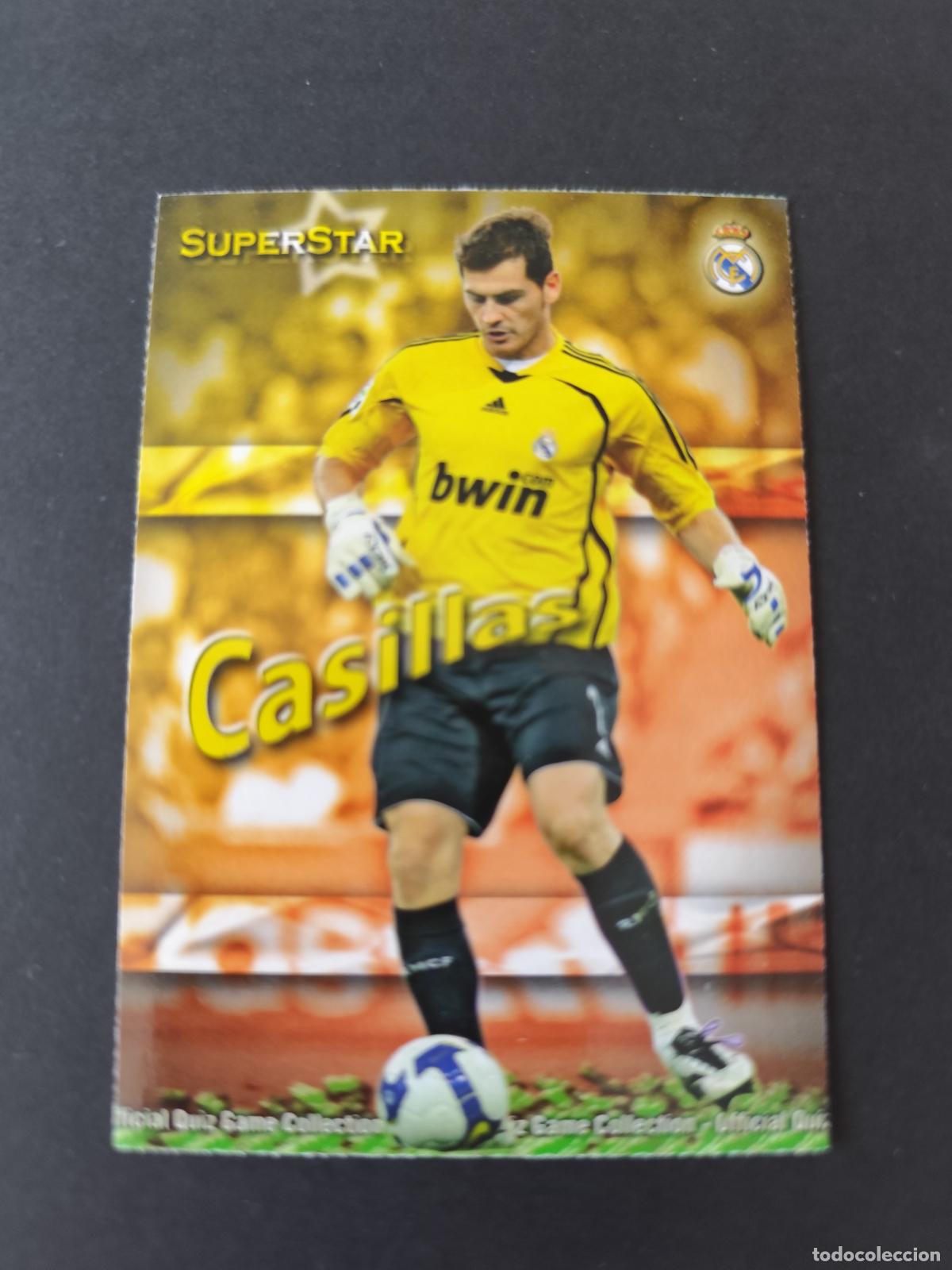 Cartes &agrave; collectionner de Football: 50 CASILLAS REAL MADRID SUPERSTAR MATE MUNDICROMO FICHAS LIGA 2009 2010 09 10 PEDIDO M&Iacute;NIMO 2&euro;