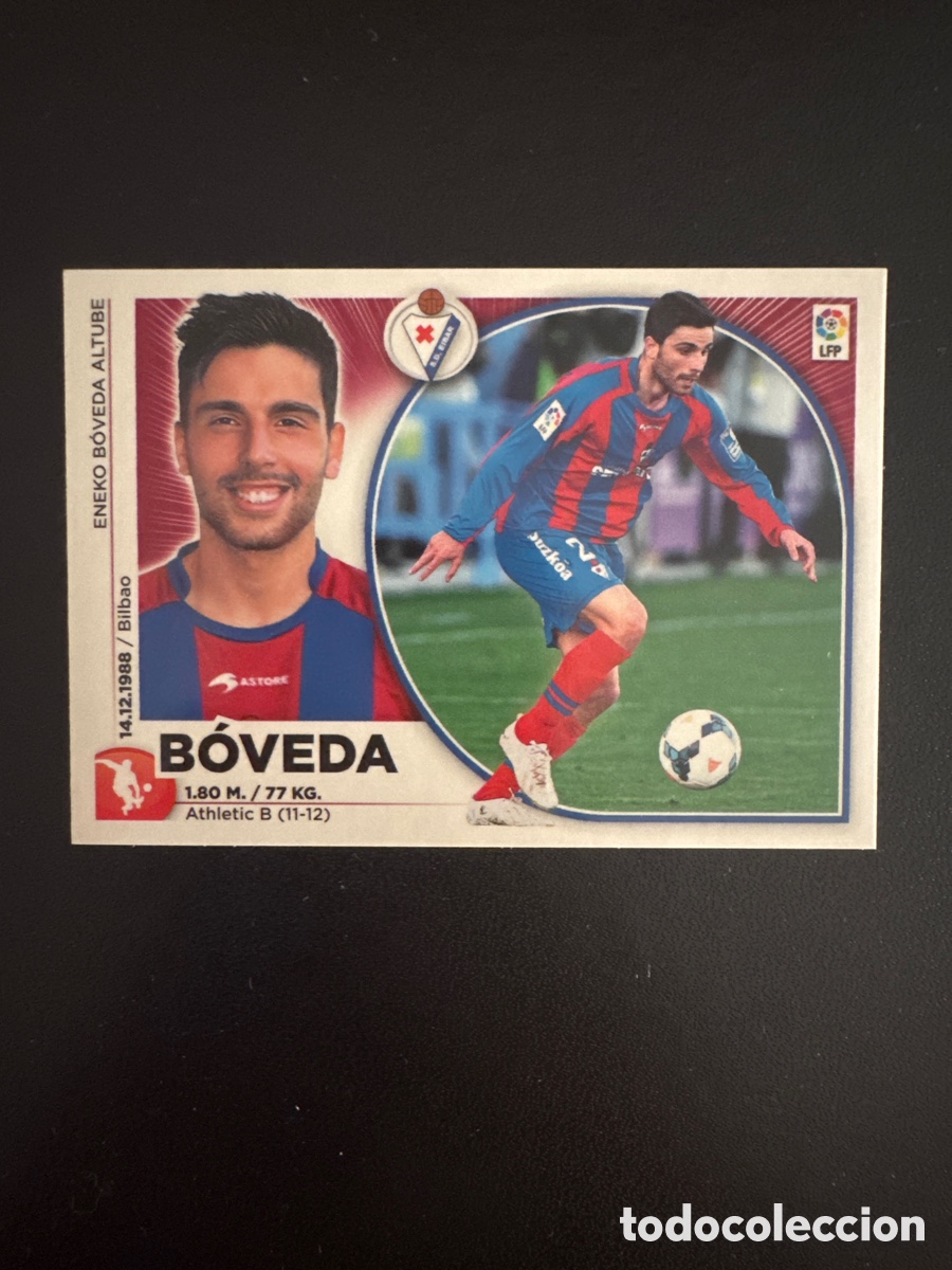 Cromos de f&uacute;tbol: BOVEDA EIBAR N&Uacute;MERO 3 LIGA ESTE 2014 2015 - Foto 1
