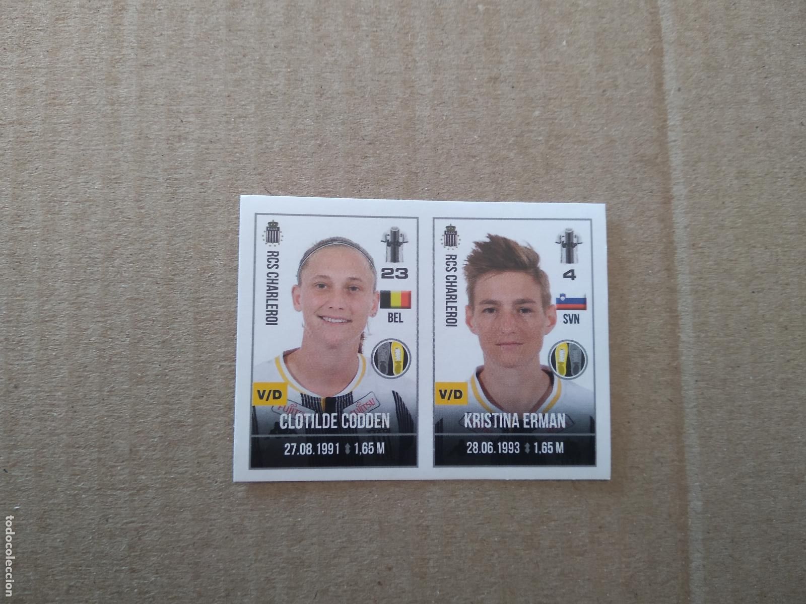 Cromos de f&uacute;tbol: 560 CLOTILDE CODDEN KRISTINA ERMAN CROMO FUTBOL PANINI PRO LEAGUE 21-22 LIGA BELGICA 2021-2022