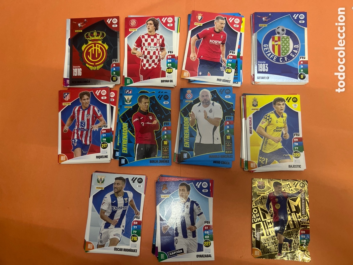 Figurine di Calcio: T1/D4/C2. LOTE DE 100 CROMOS ADRENALYN 2024 25