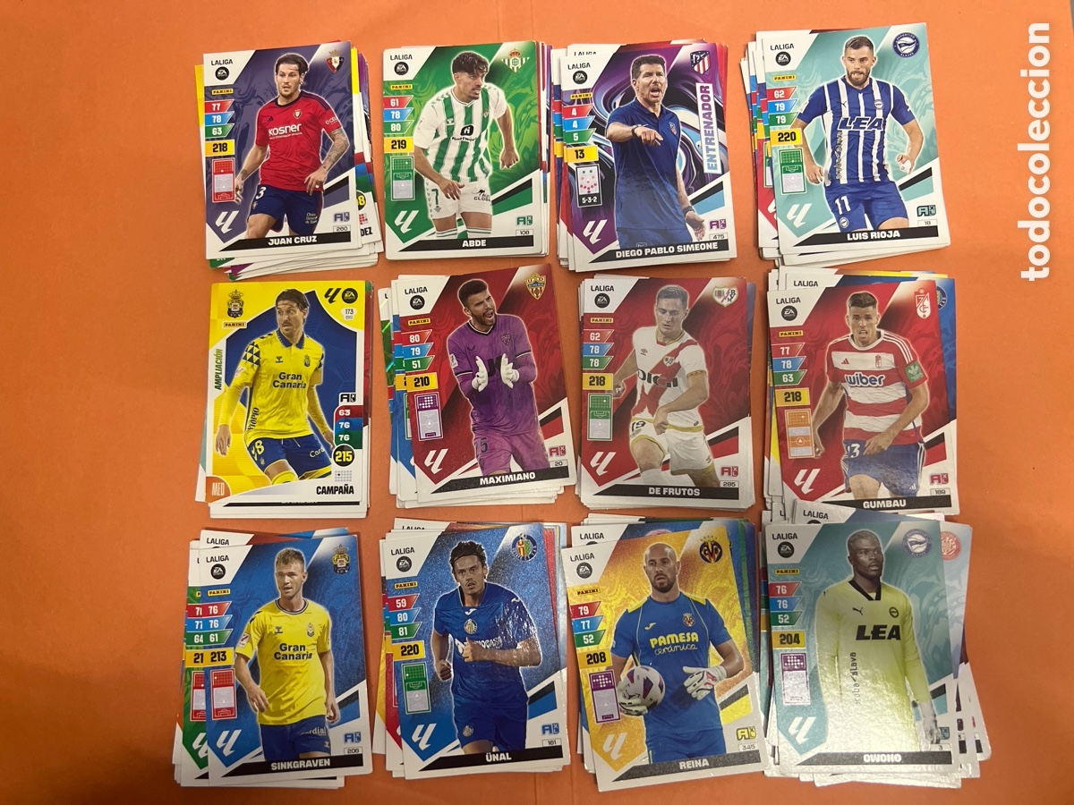 Figurine di Calcio: T1/D4/C9. LOTE DE 125. CROMOS ADRENALYN 2023-24