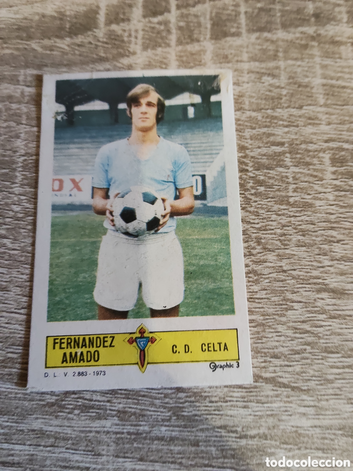 Cromos de F&uacute;tbol: Fern&aacute;ndez Amado Celta de Vigo liga 1973 1974 73 74 ediciones este
