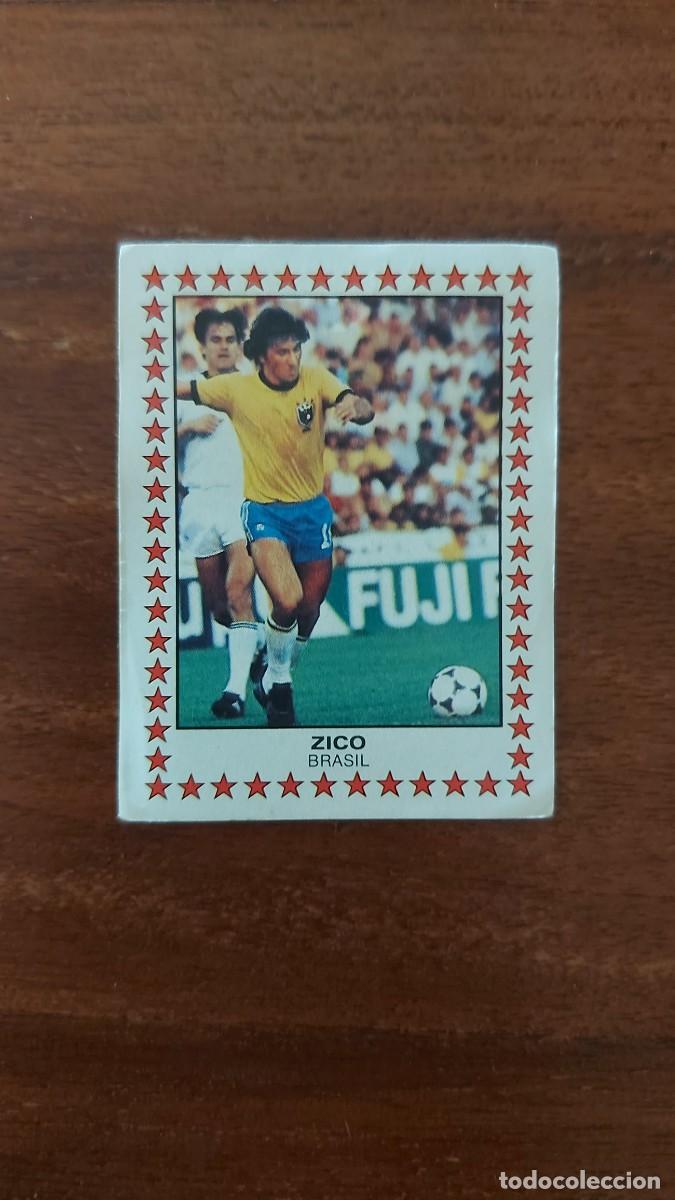 Fu&szlig;ball-Sticker: ZICO ( BRASIL ) - PANINI FUTBOL 83 # 420 - Cromo de 1982 Sin pegar (Colecci&oacute;n de Liga 82/82 1982/83