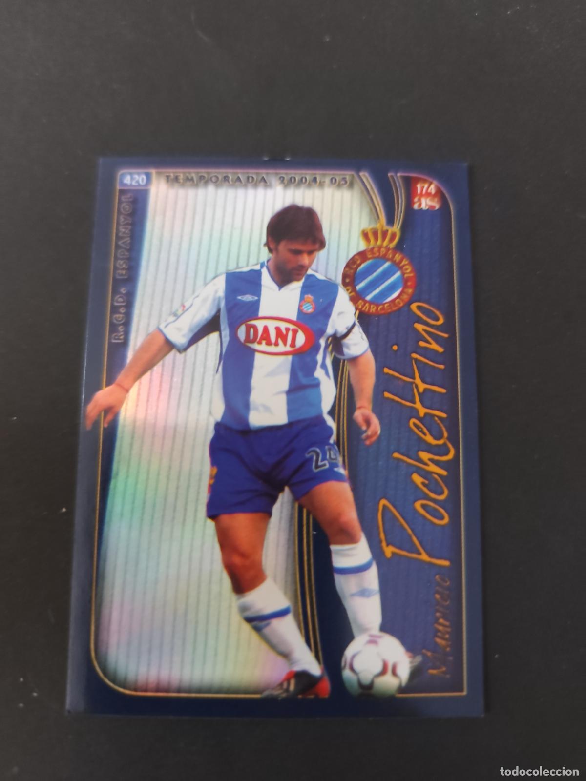 Figurine di Calcio: 420 POCHETTINO ESPANYOL VERSI&Oacute;N DIARIO AS 174 MUNDICROMO FICHAS LIGA 2004 2005 04 05 PEDIDO M&Iacute;NIMO 2