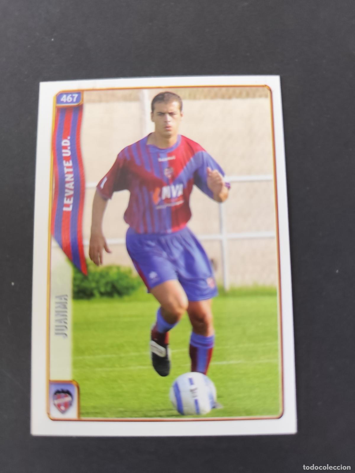 Cromos de F&uacute;tbol: 467 JUANMA LEVANTE MUNDICROMO FICHAS LIGA 2004 2005 04 05 PEDIDO M&Iacute;NIMO 2&euro;