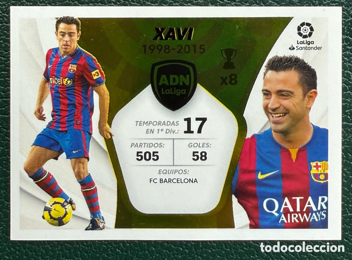 Cromos de f&uacute;tbol: 31 XAVI FC BARCELONA ADN LA LIGA CROMOS LIGA ESTE 2021 2022 PANINI 21 22