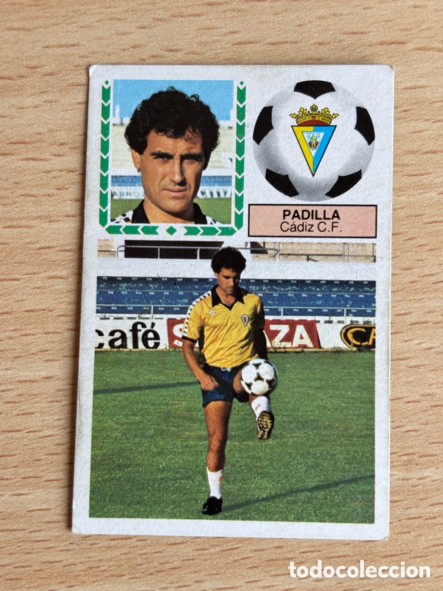 Cromos de F&uacute;tbol: Padilla C&aacute;diz CF &Uacute;ltimos Fichajes 22 versi&oacute;n Ediciones Este Liga 83/84 nuevo sin pegar