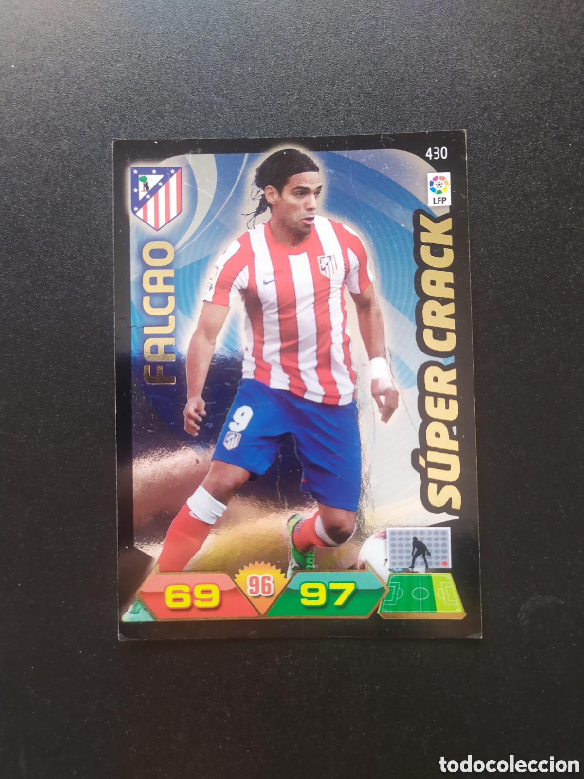 Football Stickers: Adrenalyn 2011 2012 11 12 panini Falcao super crack n&deg; 430 Atl&eacute;tico Madrid