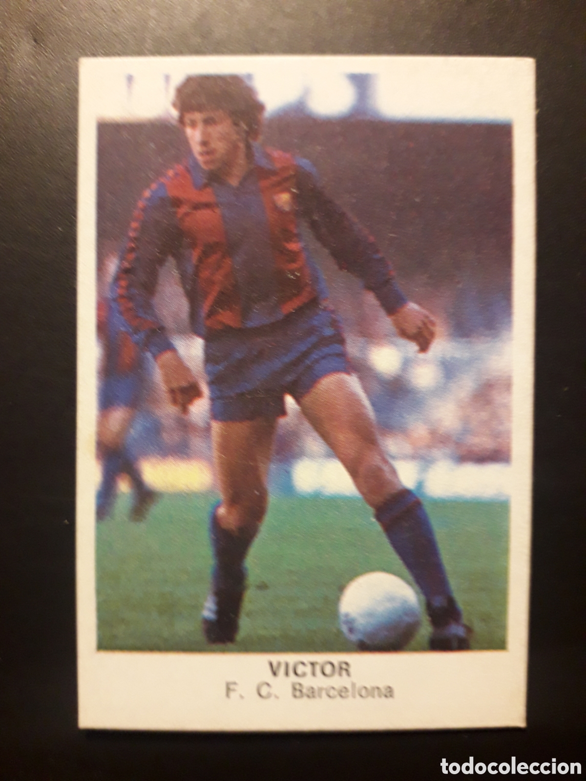 Cromos de F&uacute;tbol: V&Iacute;CTOR FC BARCELONA ED CANO 1983 1984 83 84 SIN PEGAR, TRASERA CROP&Aacute;N PEDIDO M&Iacute;NIMO 3&euro;