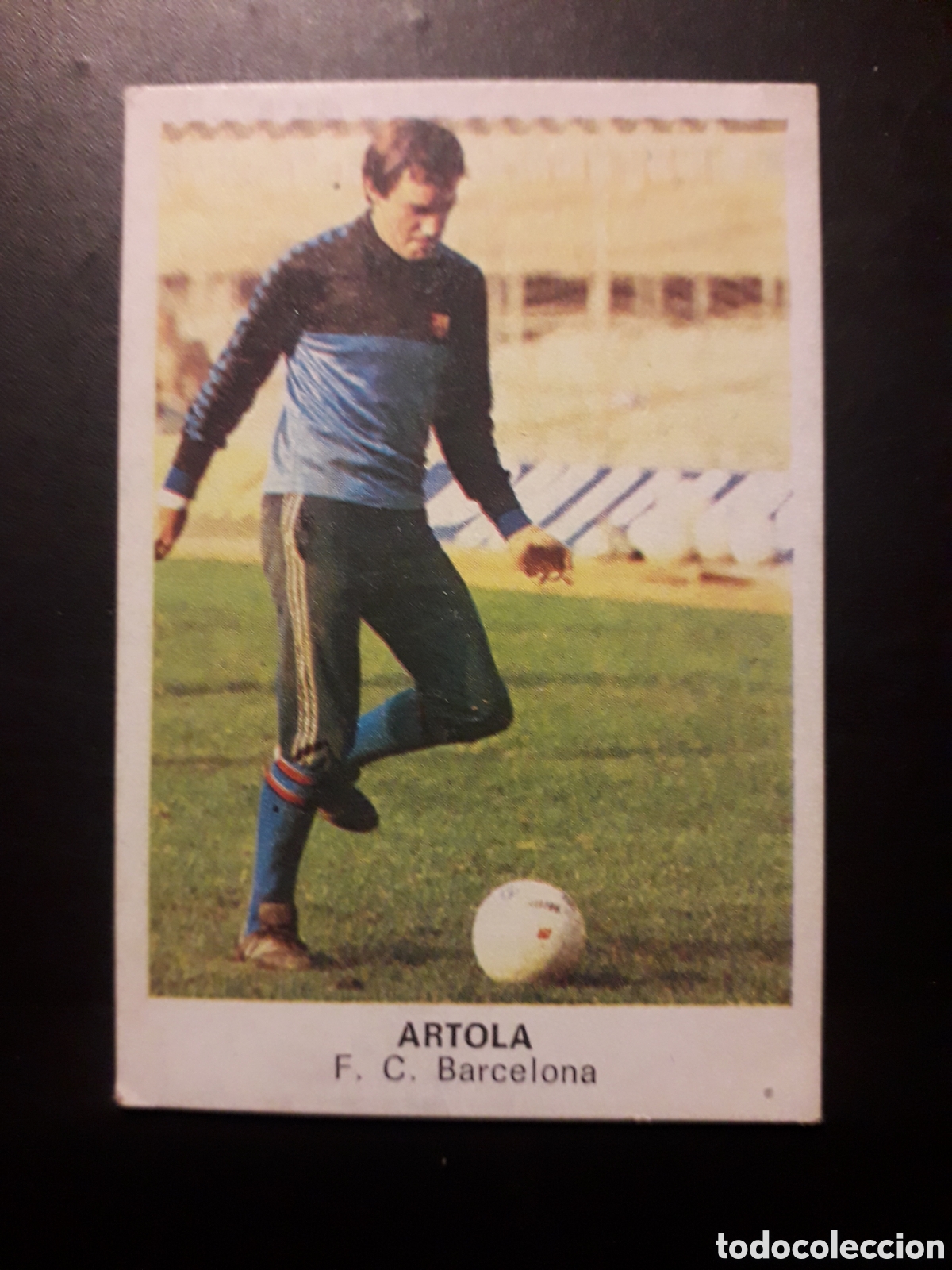 Cromos de F&uacute;tbol: ARTOLA FC BARCELONA ED CANO 1983 1984 83 84 SIN PEGAR, MANCHAS, TRASERA CROP&Aacute;N PEDIDO M&Iacute;NIMO 3&euro;