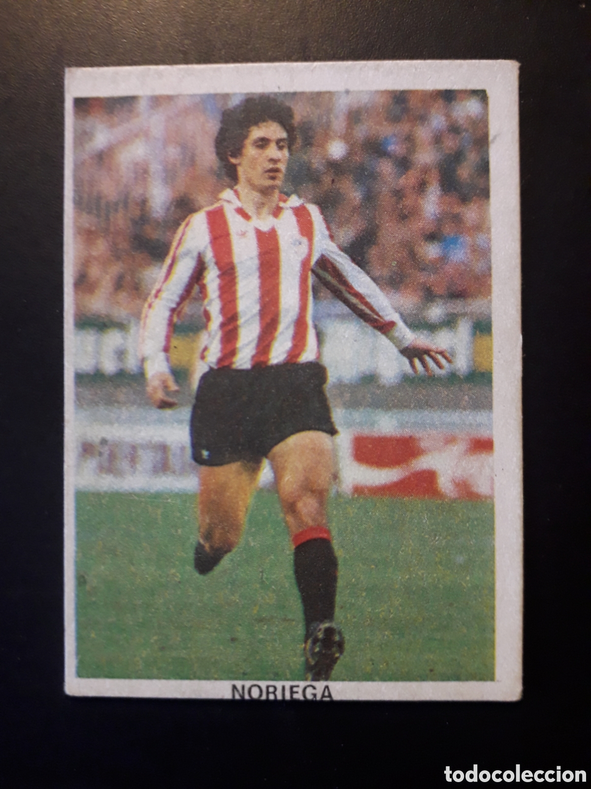 Cromos de F&uacute;tbol: NORIEGA ATHLETIC BILBAO ED CANO 1983 1984 83 84 SIN PEGAR DEFECTUOSO TRASERA CROP&Aacute;N PEDIDO M&Iacute;NIMO 3&euro;