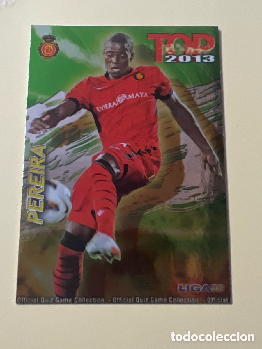 Cromos de F&uacute;tbol: E913. 0594 594 PEREIRA VERDE - RCD MALLORCA OFFICIAL QUIZ GAME COLLECTION 2013 MUNDICROMO 13