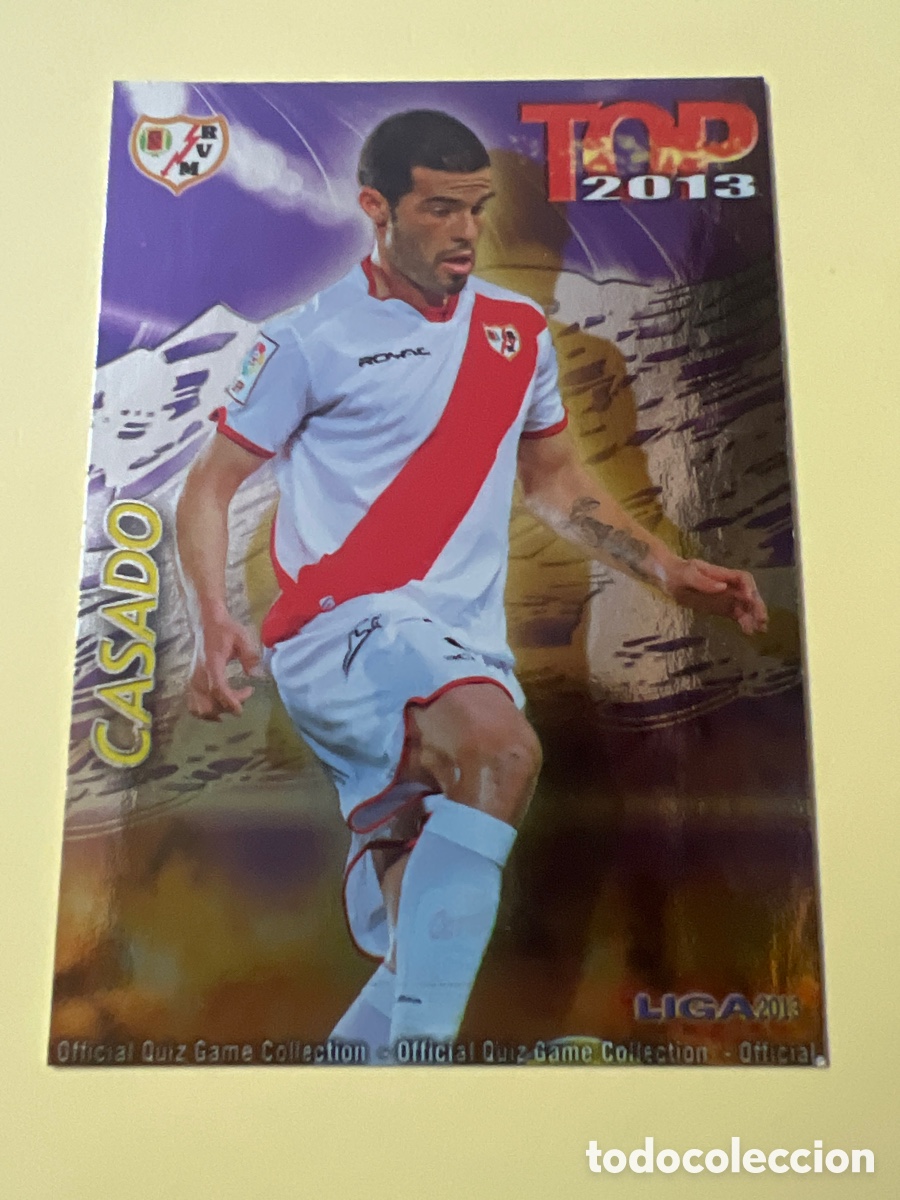 Figurine di Calcio: E921. MUNDICROMO 2013 584 CASADO RAYO TOP MORADO