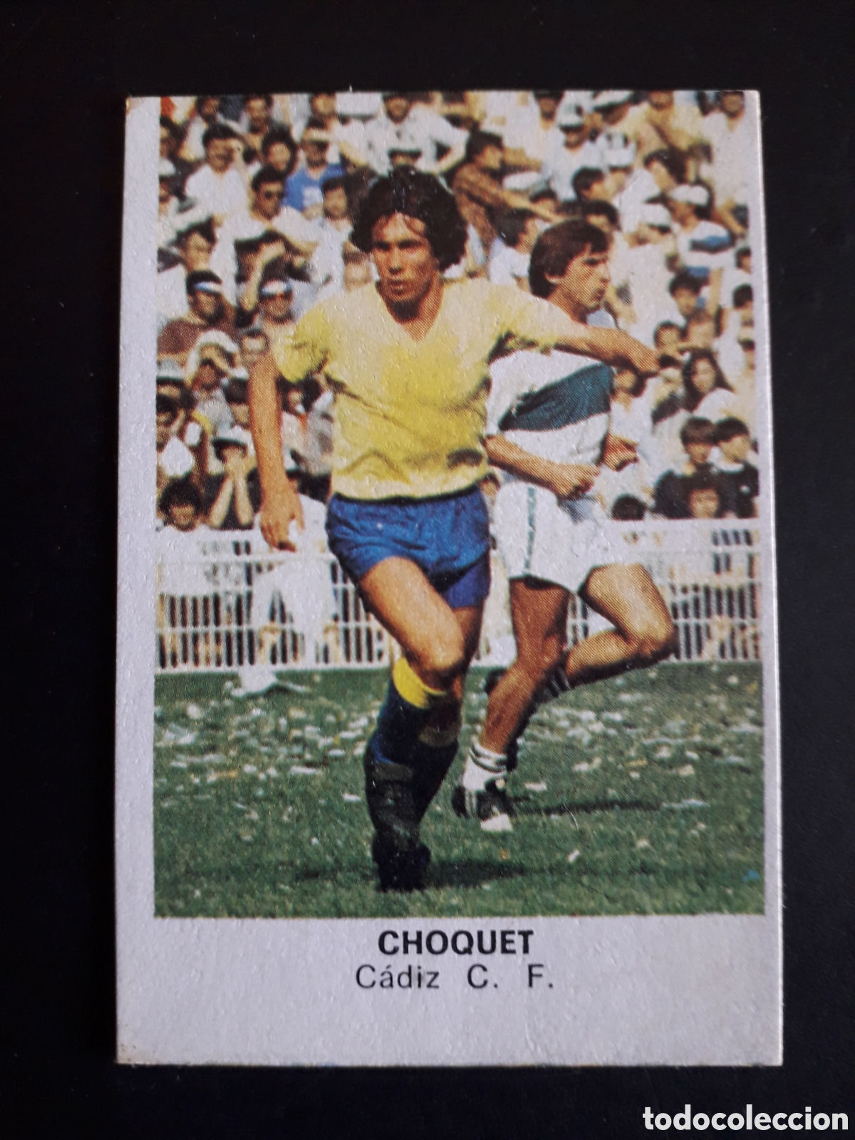 Cromos de F&uacute;tbol: CHOQUET C&Aacute;DIZ ED CANO 1983 1984 83 84 DESPEGADO TRASERA CROP&Aacute;N PEDIDO M&Iacute;NIMO 3&euro;.