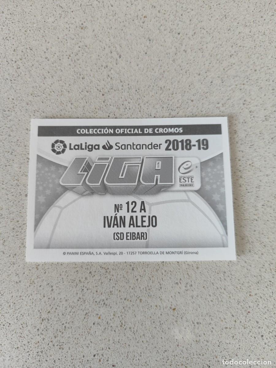 Cromos de f&uacute;tbol: CROMO IV&Aacute;N ALEJO EIBAR N&Uacute;MERO 12A. LIGA ESTE 18/19. - Foto 2