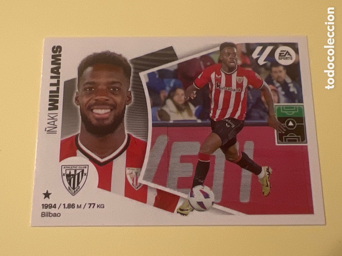 Fu&szlig;ball-Sticker: C3. WILLIAMS ATHLETIC CLUB BILBAO CROMO N&deg; 19 LIGA ESTE 2024-2025 24-25 PANINI