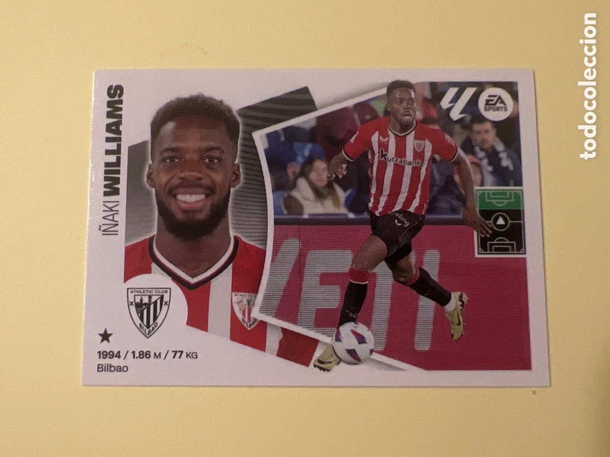 Fu&szlig;ball-Sticker: C4. WILLIAMS ATHLETIC CLUB BILBAO CROMO N&deg; 19 LIGA ESTE 2024-2025 24-25 PANINI