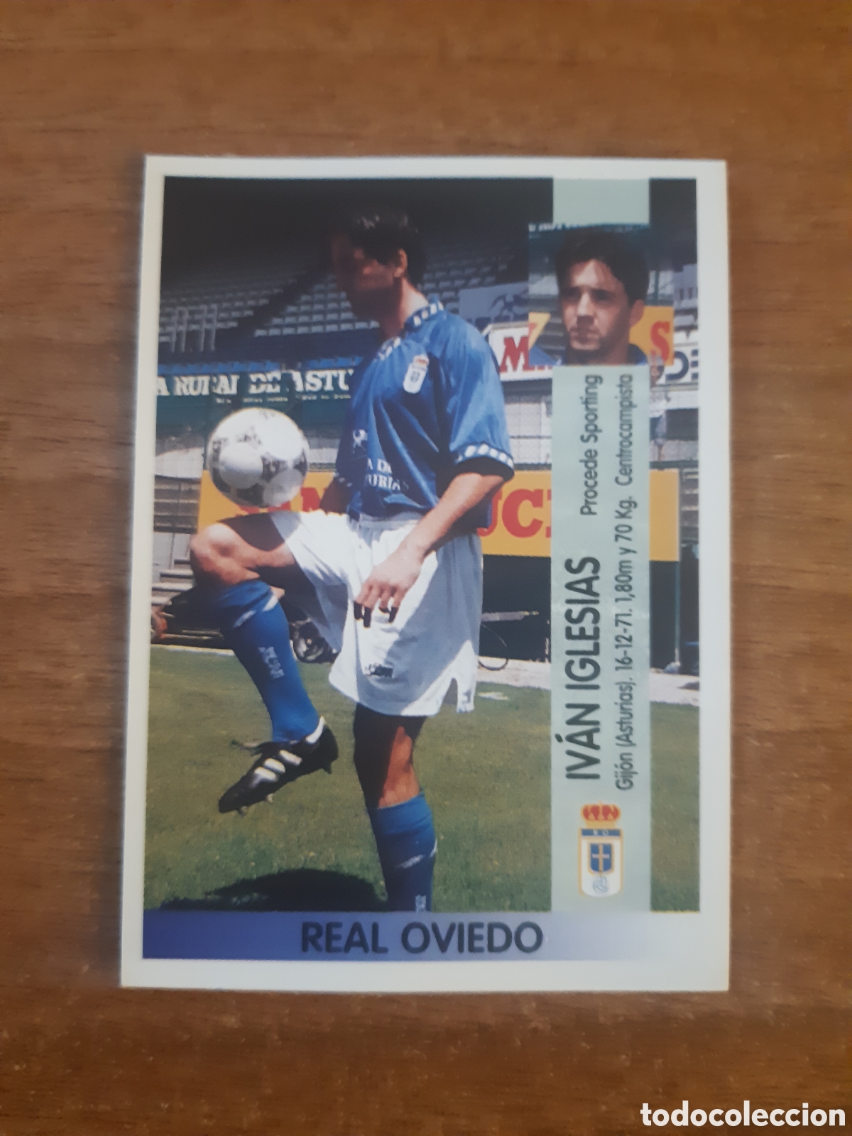 Cromos de F&uacute;tbol: N&deg;226-A COLOCA IV&Aacute;N IGLESIAS REAL OVIEDO LIGA 96-97 PANINI. NUNCA PEGADOS, SIN PEGAR
