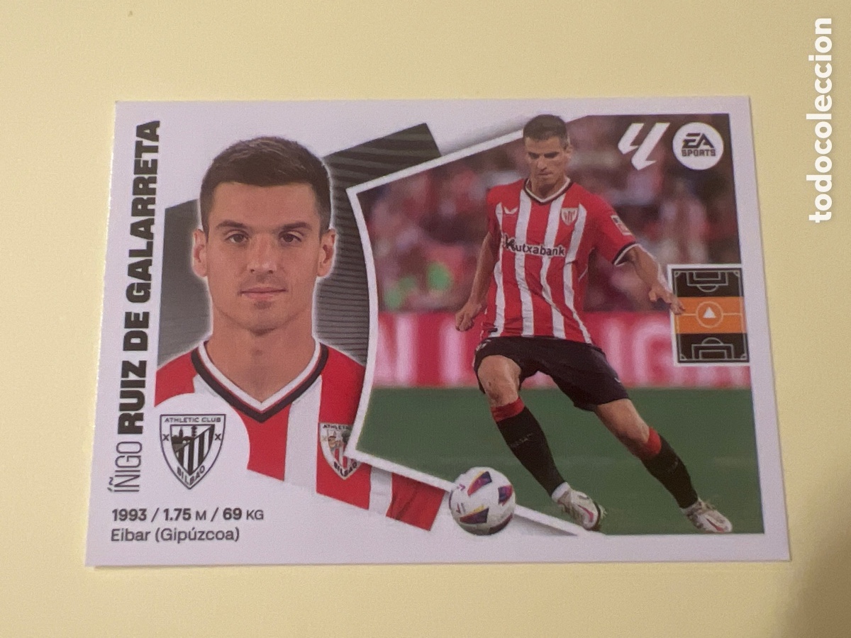 Fu&szlig;ball-Sticker: C17. N&ordm; 15 RUIZ DE GALARRETA ATHLETIC BILBAO LIGA ESTE 24 25 2024 2025 SIN PEGAR NUNCA PEGADO