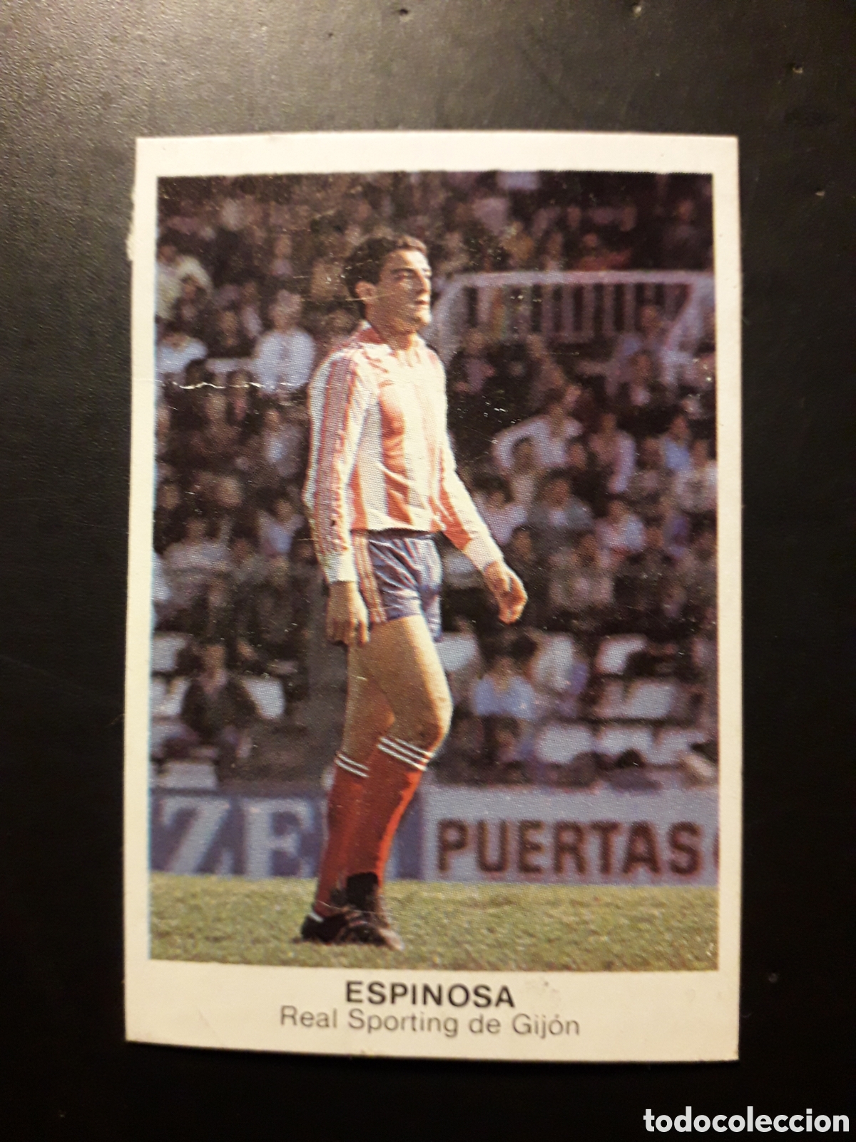 Figurine di Calcio: ESPINOSA SPORTING DE GIJ&Oacute;N ED CANO 1983 1984 83 84 DESPEGADO TRASERA OCRE PEDIDO M&Iacute;NIMO 3&euro;