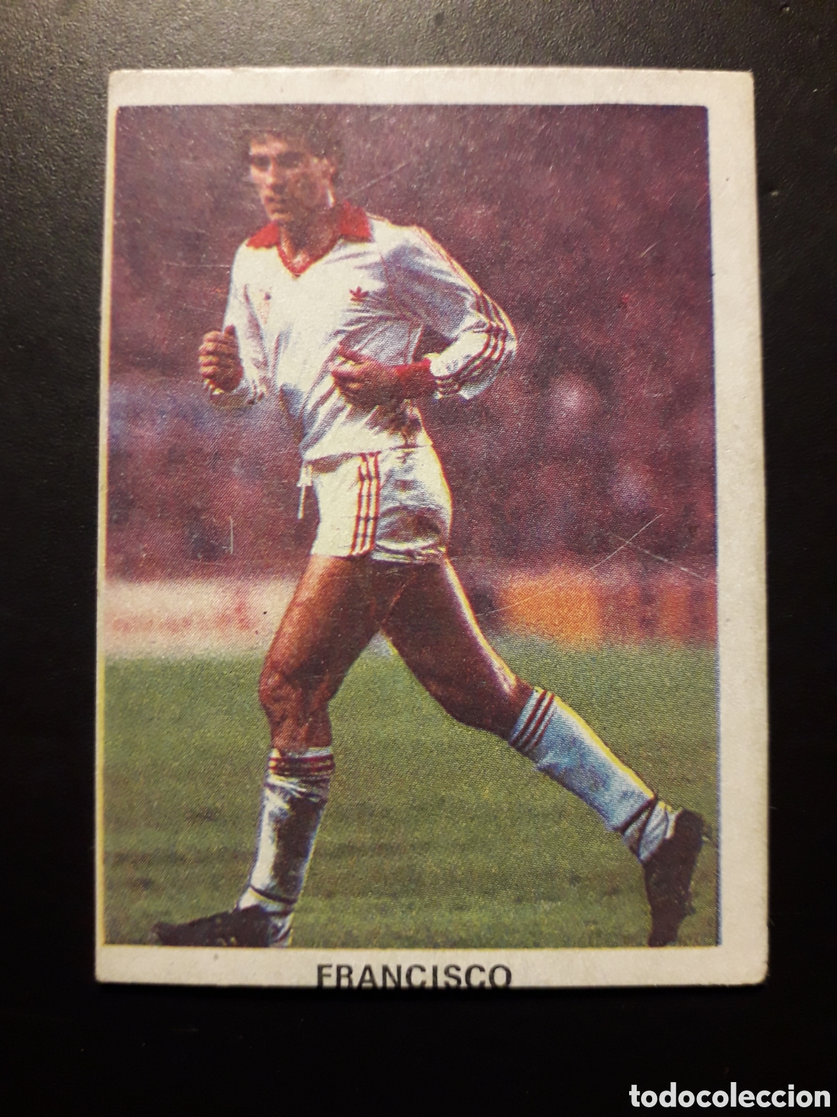 Cromos de F&uacute;tbol: FRANCISCO SEVILLA ED CANO 1983 1984 83 84 DEFECTUOSO SIN PEGAR TRASERA CROP&Aacute;N PEDIDO M&Iacute;NIMO 3&euro;