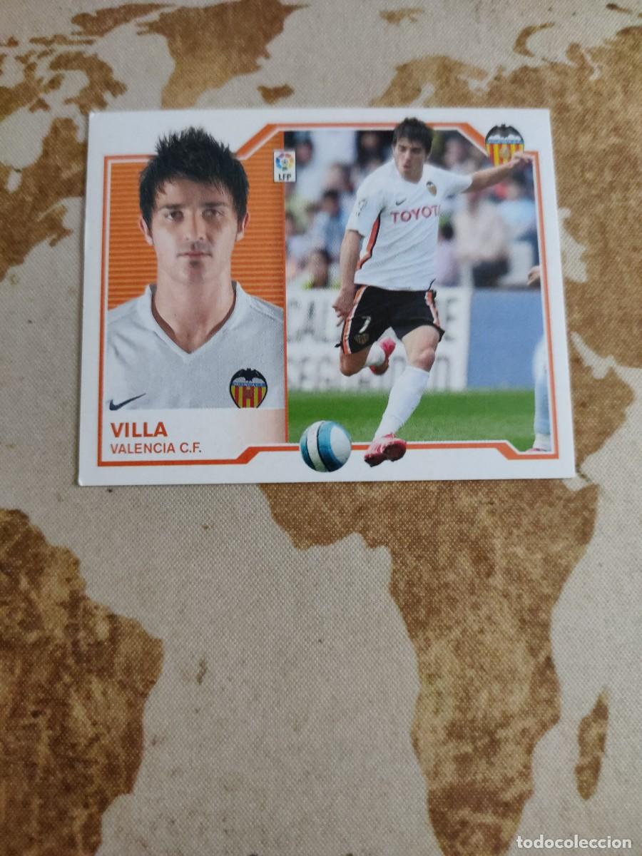 Cromos de F&uacute;tbol: Liga Este Valencia VILLA 2007-08